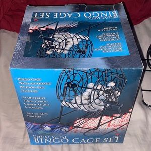 Deluxe Metal Bingo cage set